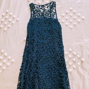 Navy Blue Abercrombie Floral Dress